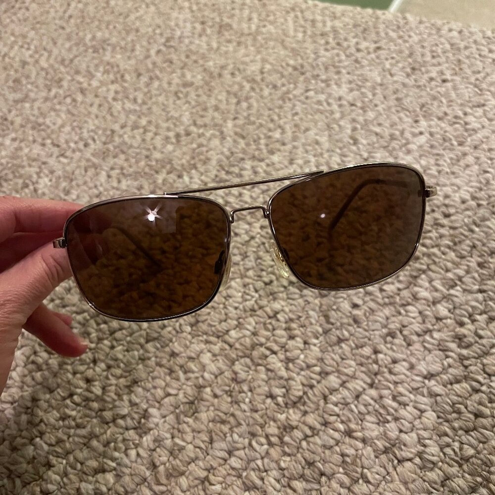 Suncloud Men's Gold Aviator Sunglasses with Hard Case One Size (Like New)